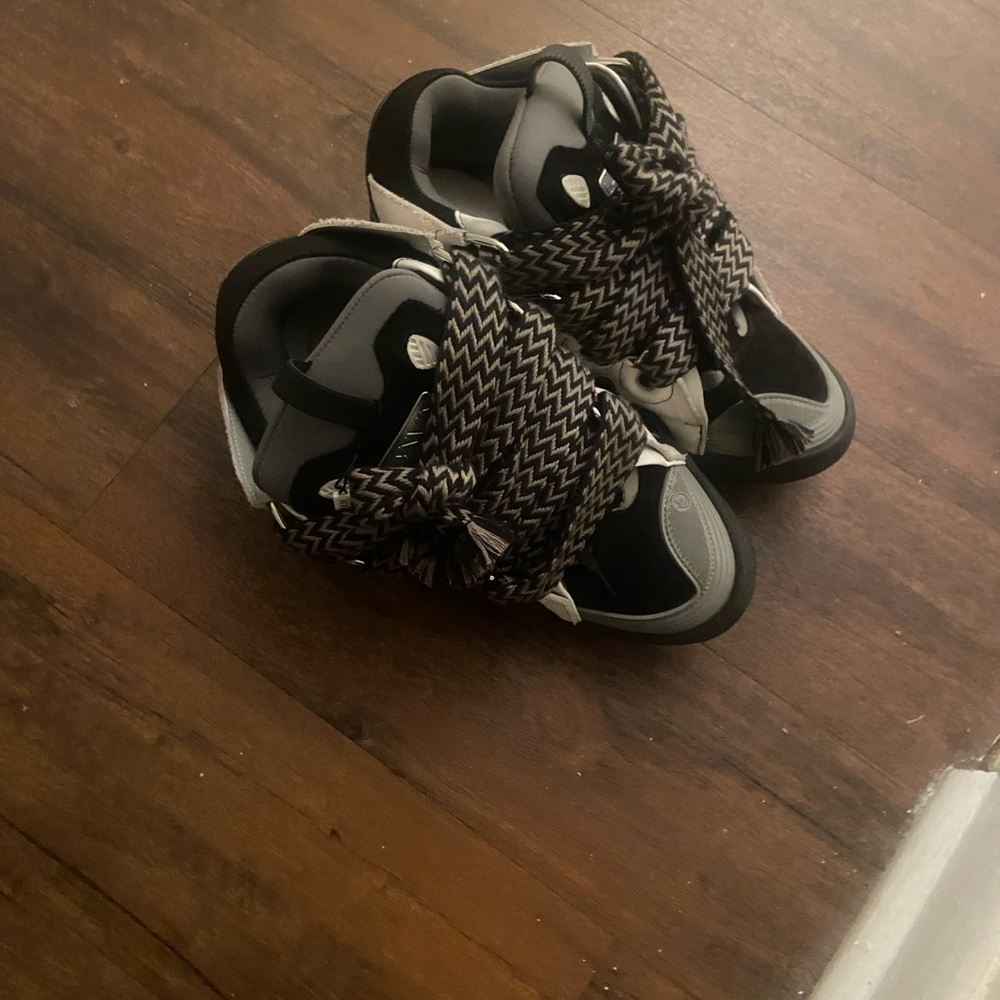 Lanvin Black and Gray Men's Sneakers